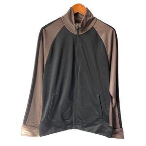 Vintage Juicy Couture Brown & Black Y2K "The Gilded Youth" Zip Up Mens Jacket XL